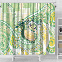 Hawaii Pineapple Shower Curtain Cute Cosplay Turtle Plumeria Spiral DT05 - Polynesian Pride