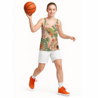 Hawaii Papaya Basketball Jersey Cute Cosplay Humuhumu Fish Plumeria Waves DT05 - Polynesian Pride