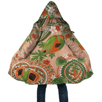 Hawaii Papaya Cloak Cute Cosplay Humuhumu Fish Plumeria Waves DT05 Unisex Orange - Polynesian Pride