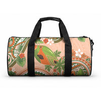 Hawaii Papaya Duffle Bag Cute Cosplay Humuhumu Fish Plumeria Waves