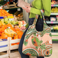 Hawaii Papaya Grocery Bag Cute Cosplay Humuhumu Fish Plumeria Waves DT05 - Polynesian Pride