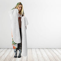 Hawaii Papaya Hooded Blanket Cute Cosplay Humuhumu Fish Plumeria Waves DT05 - Polynesian Pride