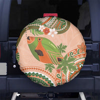 Hawaii Papaya Spare Tire Cover Cute Cosplay Humuhumu Fish Plumeria Waves DT05 No hole Orange - Polynesian Pride