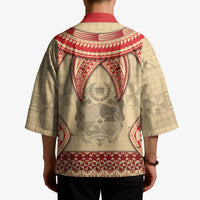 Tonga Language Week Kimono Tribal Cross Ngatu Floral Pattern