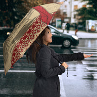 Tonga Language Week Umbrella Tribal Cross Ngatu Floral Pattern