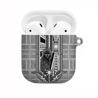 Mabuhay Philippines Festival AirPods Case Philippine Eagle Sun Three Stars Barong Pattern DT05 Gray - Polynesian Pride