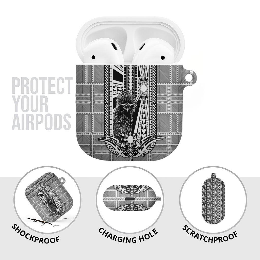 Mabuhay Philippines Festival AirPods Case Philippine Eagle Sun Three Stars Barong Pattern DT05 - Polynesian Pride