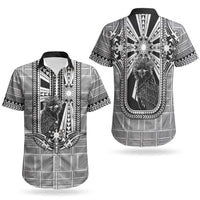 Mabuhay Philippines Festival Couples Matching Off The Shoulder Long Sleeve Dress and Hawaiian Shirt Philippine Eagle Sun Three Stars Barong Pattern DT05 - Polynesian Pride