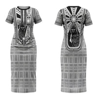 Mabuhay Philippines Festival Couples Matching Short Sleeve Bodycon Dress and Hawaiian Shirt Philippine Eagle Sun Three Stars Barong Pattern DT05 - Polynesian Pride