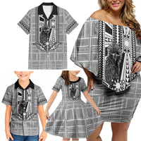 Mabuhay Philippines Festival Family Matching Off Shoulder Short Dress and Hawaiian Shirt Philippine Eagle Sun Three Stars Barong Pattern DT05 - Polynesian Pride