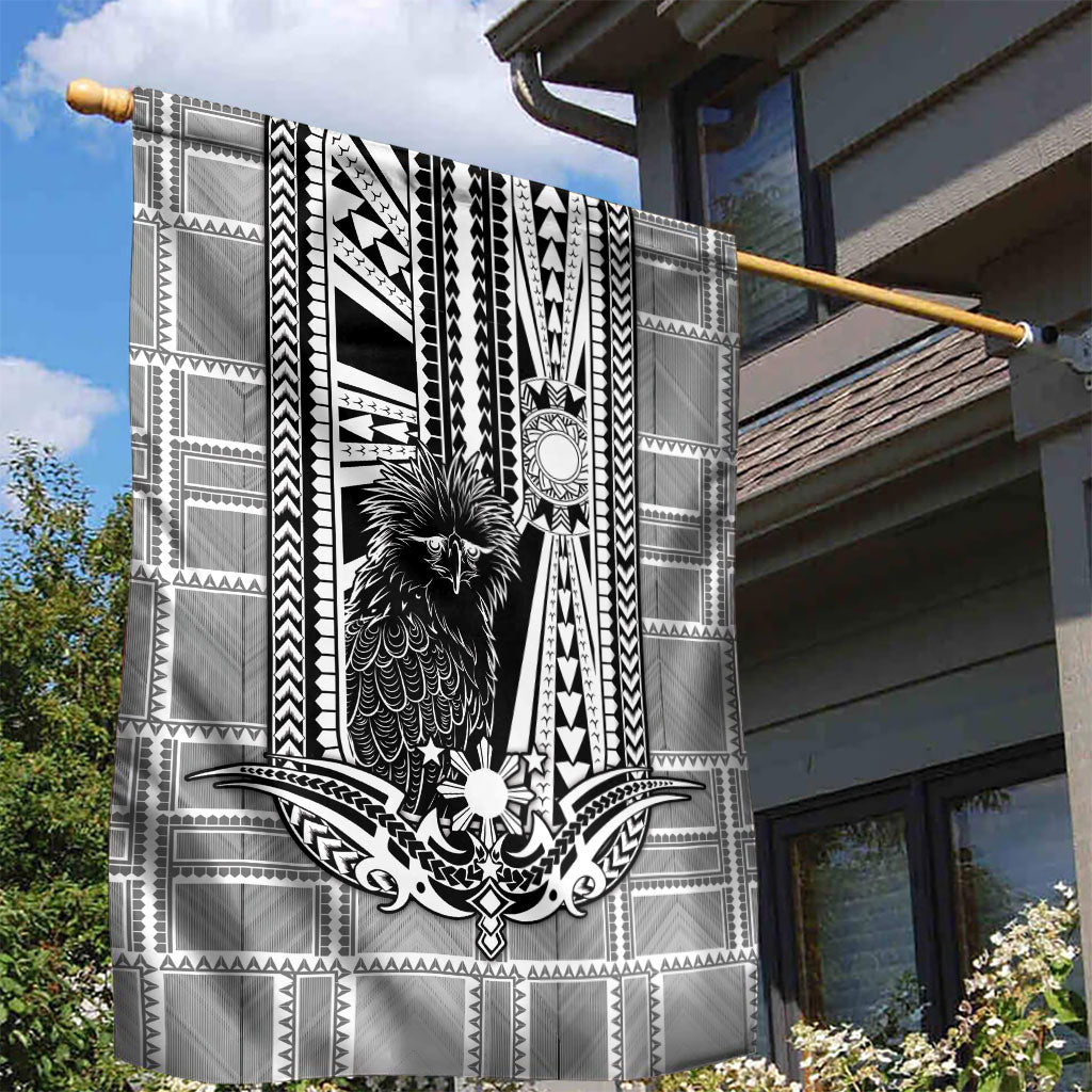 Mabuhay Philippines Festival Garden Flag Philippine Eagle Sun Three Stars Barong Pattern DT05 - Polynesian Pride