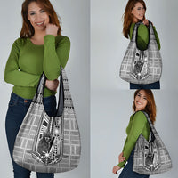 Mabuhay Philippines Festival Grocery Bag Philippine Eagle Sun Three Stars Barong Pattern DT05 - Polynesian Pride