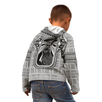 Mabuhay Philippines Festival Kid Hoodie Philippine Eagle Sun Three Stars Barong Pattern