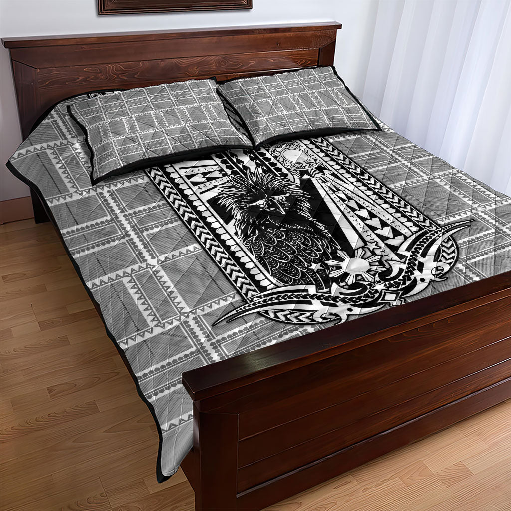 Mabuhay Philippines Festival Quilt Bed Set Philippine Eagle Sun Three Stars Barong Pattern DT05 - Polynesian Pride