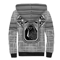 Mabuhay Philippines Festival Sherpa Hoodie Philippine Eagle Sun Three Stars Barong Pattern DT05 - Polynesian Pride