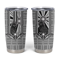 Mabuhay Philippines Festival Tumbler Cup Philippine Eagle Sun Three Stars Barong Pattern DT05 Gray - Polynesian Pride