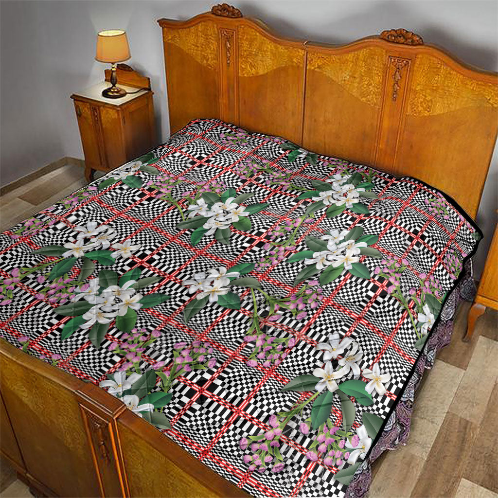 Red Binakol Motifs With Jasminum Sambac Quilt Mabuhay Philippines Festival DT05 - Polynesian Pride