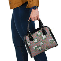 Red Binakol Motifs With Jasminum Sambac Shoulder Handbag Mabuhay Philippines Festival DT05 - Polynesian Pride