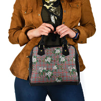 Red Binakol Motifs With Jasminum Sambac Shoulder Handbag Mabuhay Philippines Festival DT05 - Polynesian Pride
