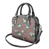Red Binakol Motifs With Jasminum Sambac Shoulder Handbag Mabuhay Philippines Festival DT05 - Polynesian Pride