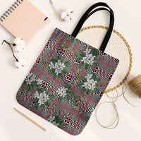 Red Binakol Motifs With Jasminum Sambac Tote Bag Mabuhay Philippines Festival DT05 Black Strap One Size Red - Polynesian Pride