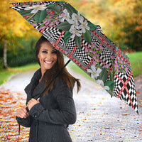 Red Binakol Motifs With Jasminum Sambac Umbrella Mabuhay Philippines Festival DT05 - Polynesian Pride