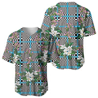 Blue Binakol Motifs With Jasminum Sambac Baseball Jersey Mabuhay Philippines Festival DT05 - Polynesian Pride
