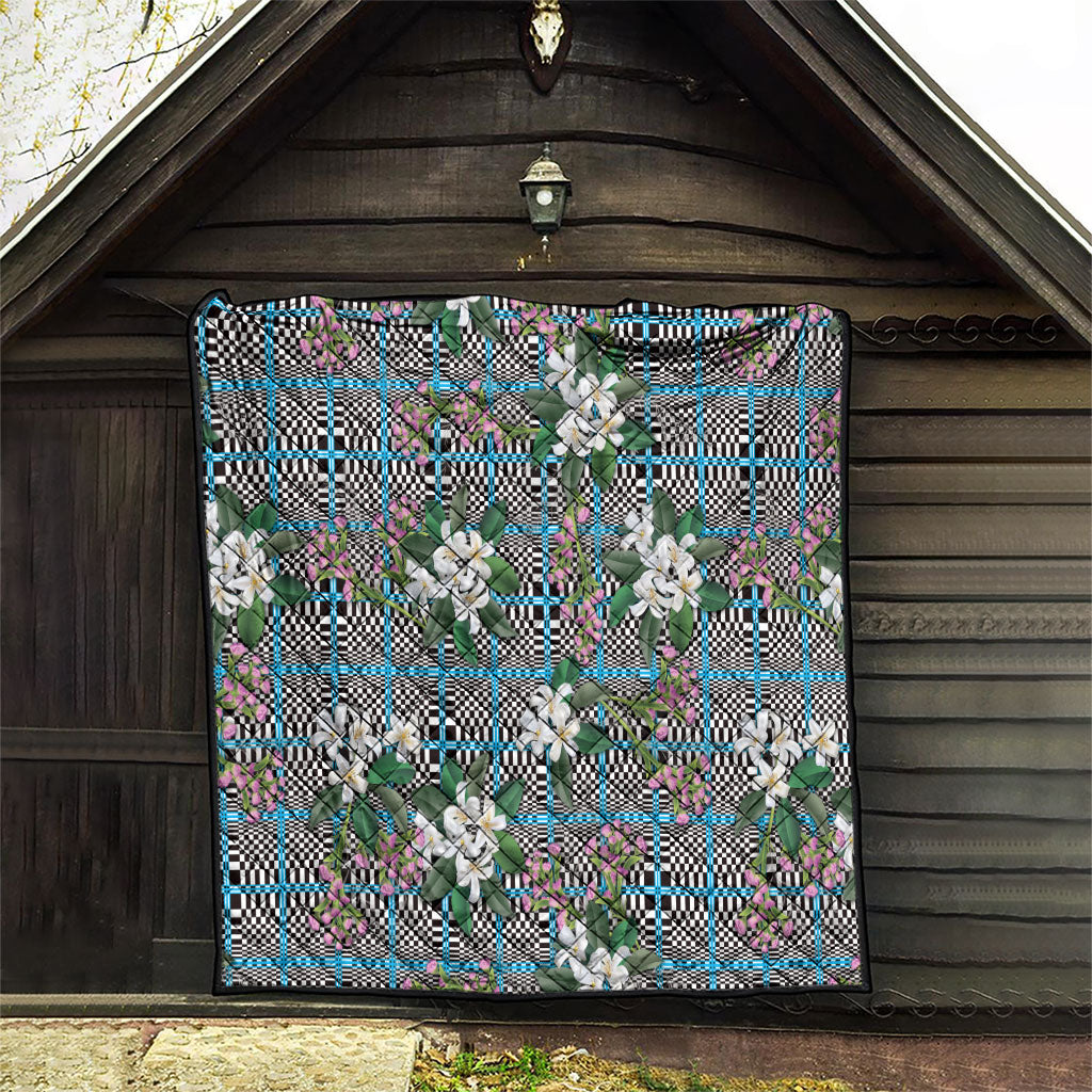 Blue Binakol Motifs With Jasminum Sambac Quilt Mabuhay Philippines Festival DT05 - Polynesian Pride
