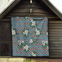 Blue Binakol Motifs With Jasminum Sambac Quilt Mabuhay Philippines Festival DT05 - Polynesian Pride
