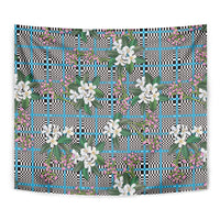 Blue Binakol Motifs With Jasminum Sambac Tapestry Mabuhay Philippines Festival DT05 - Polynesian Pride