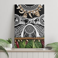 Polynesia Maui Black Tattoo Inspired Canvas Wall Art Tropical Leaf Skirt Costume DT05 - Polynesian Pride