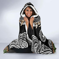 Polynesia Maui Black Tattoo Inspired Hooded Blanket Tropical Leaf Skirt Costume DT05 - Polynesian Pride