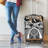 Polynesia Maui Black Tattoo Inspired Luggage Cover Tropical Leaf Skirt Costume DT05 - Polynesian Pride
