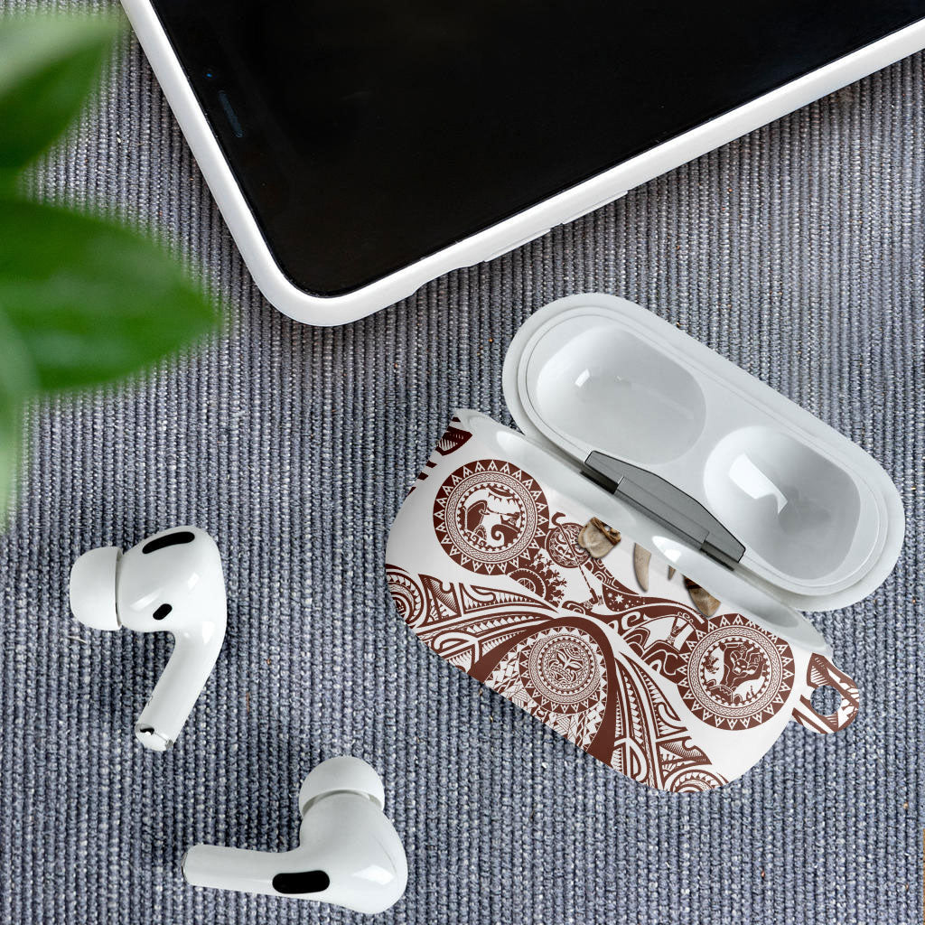 Polynesia Maui Umber Tattoo Inspired AirPods Case Tropical Leaf Skirt Costume DT05 - Polynesian Pride