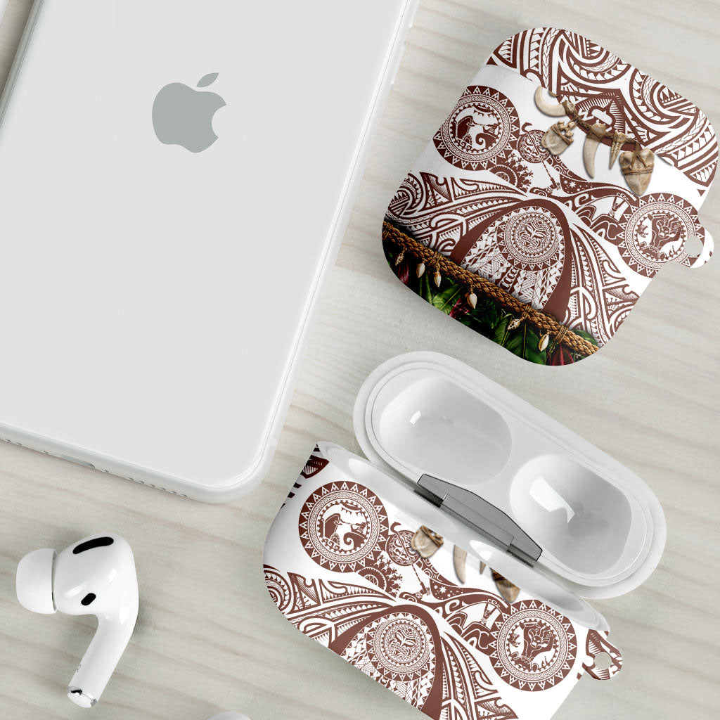 Polynesia Maui Umber Tattoo Inspired AirPods Case Tropical Leaf Skirt Costume DT05 - Polynesian Pride