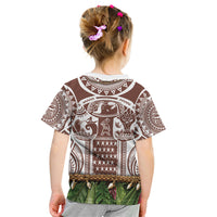 Polynesia Maui Umber Tattoo Inspired Kid T Shirt Tropical Leaf Skirt Costume DT05 - Polynesian Pride