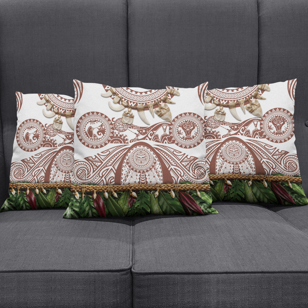 Polynesia Maui Umber Tattoo Inspired Pillow Cover Tropical Leaf Skirt Costume DT05 - Polynesian Pride