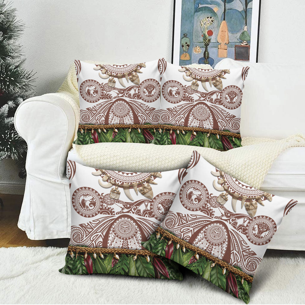 Polynesia Maui Umber Tattoo Inspired Pillow Cover Tropical Leaf Skirt Costume DT05 - Polynesian Pride