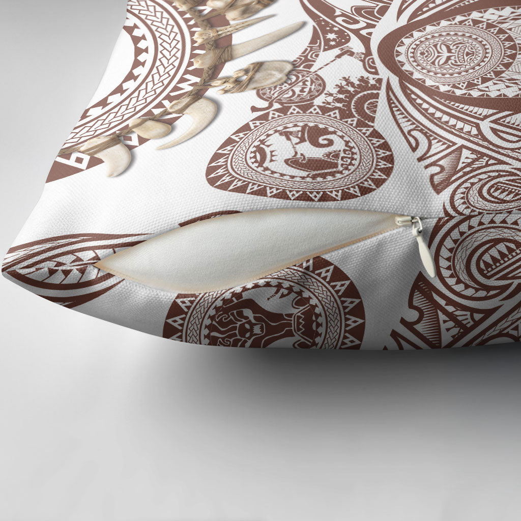 Polynesia Maui Umber Tattoo Inspired Pillow Cover Tropical Leaf Skirt Costume DT05 - Polynesian Pride