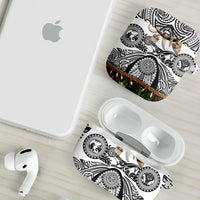 Polynesia Maui White Tattoo Inspired AirPods Case Tropical Leaf Skirt Costume DT05 - Polynesian Pride