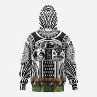Polynesia Maui White Tattoo Inspired Hoodie Tropical Leaf Skirt Costume DT05 - Polynesian Pride