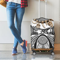 Polynesia Maui White Tattoo Inspired Luggage Cover Tropical Leaf Skirt Costume DT05 - Polynesian Pride