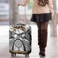 Polynesia Maui White Tattoo Inspired Luggage Cover Tropical Leaf Skirt Costume DT05 - Polynesian Pride