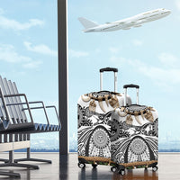 Polynesia Maui White Tattoo Inspired Luggage Cover Tropical Leaf Skirt Costume DT05 - Polynesian Pride
