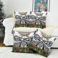 Polynesia Maui White Tattoo Inspired Pillow Cover Tropical Leaf Skirt Costume DT05 - Polynesian Pride