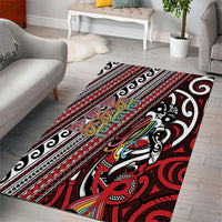 Maori Language Week Area Rug Ake Ake Ake Tribal Patterns