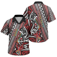 Personalised Maori Language Week Family Matching Off Shoulder Short Dress and Hawaiian Shirt Ake Ake Ake Tribal Patterns
