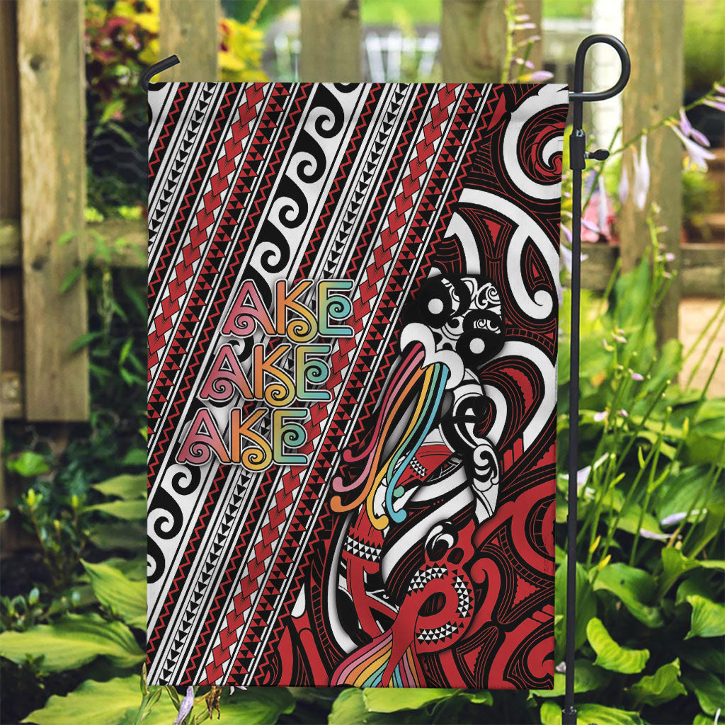 Maori Language Week Garden Flag Ake Ake Ake Tribal Patterns