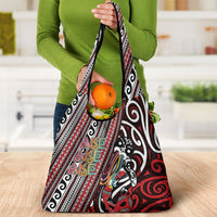 Maori Language Week Grocery Bag Ake Ake Ake Tribal Patterns
