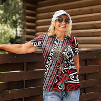 Personalised Maori Language Week Women Polo Shirt Ake Ake Ake Tribal Patterns